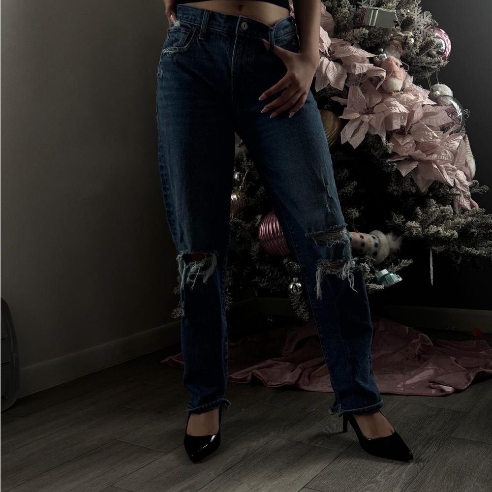 Abercrombie & Fitch high waisted Blue Jeans - Picture 2 of 4